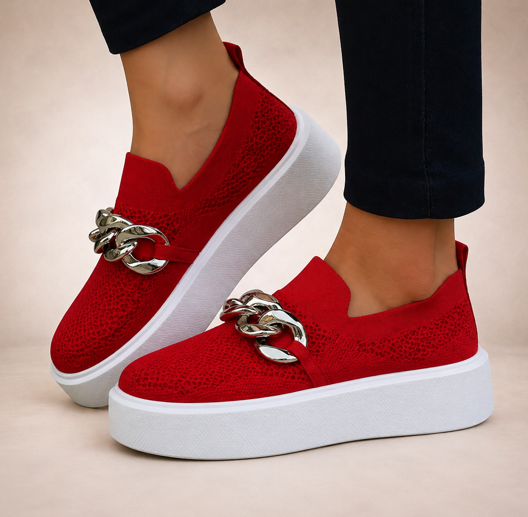 Maria - Scarpe con catena in metallo