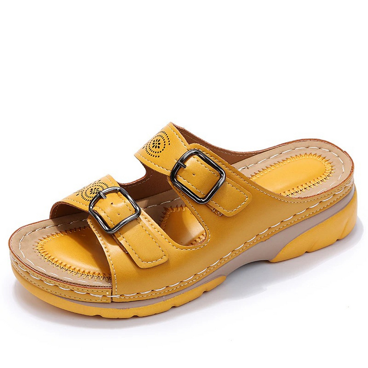 Lovas | Ciabatte con Doppia Fibbia e Suola Comfort