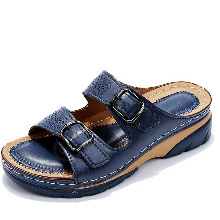 Lovas | Ciabatte con Doppia Fibbia e Suola Comfort