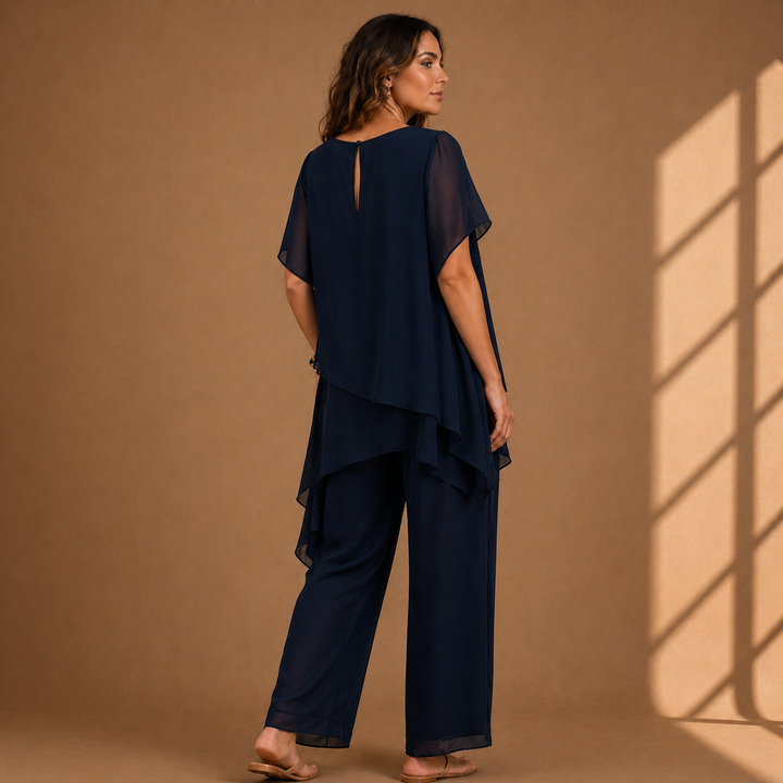 Vittoria | Set Due Pezzi con Top a Strati e Pantaloni