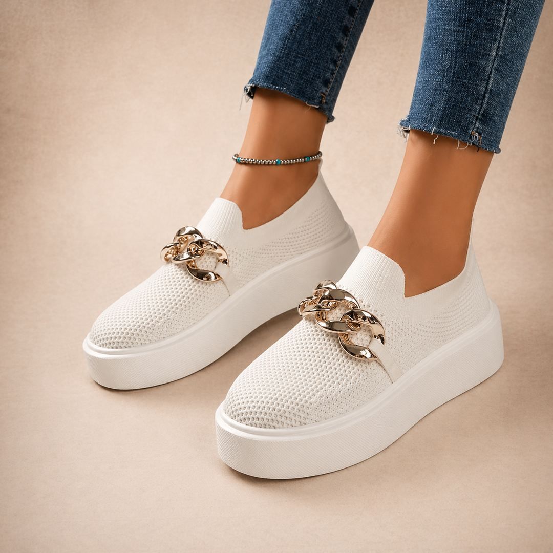 Maria - Scarpe con catena in metallo