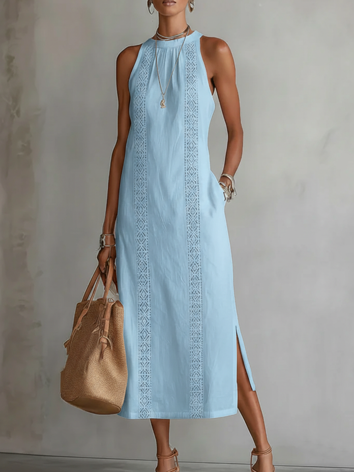 Jimena | Vestito Midi Elegante con Colletto
